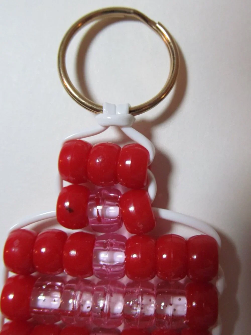 Red & Pink Cross Keychain #12812026